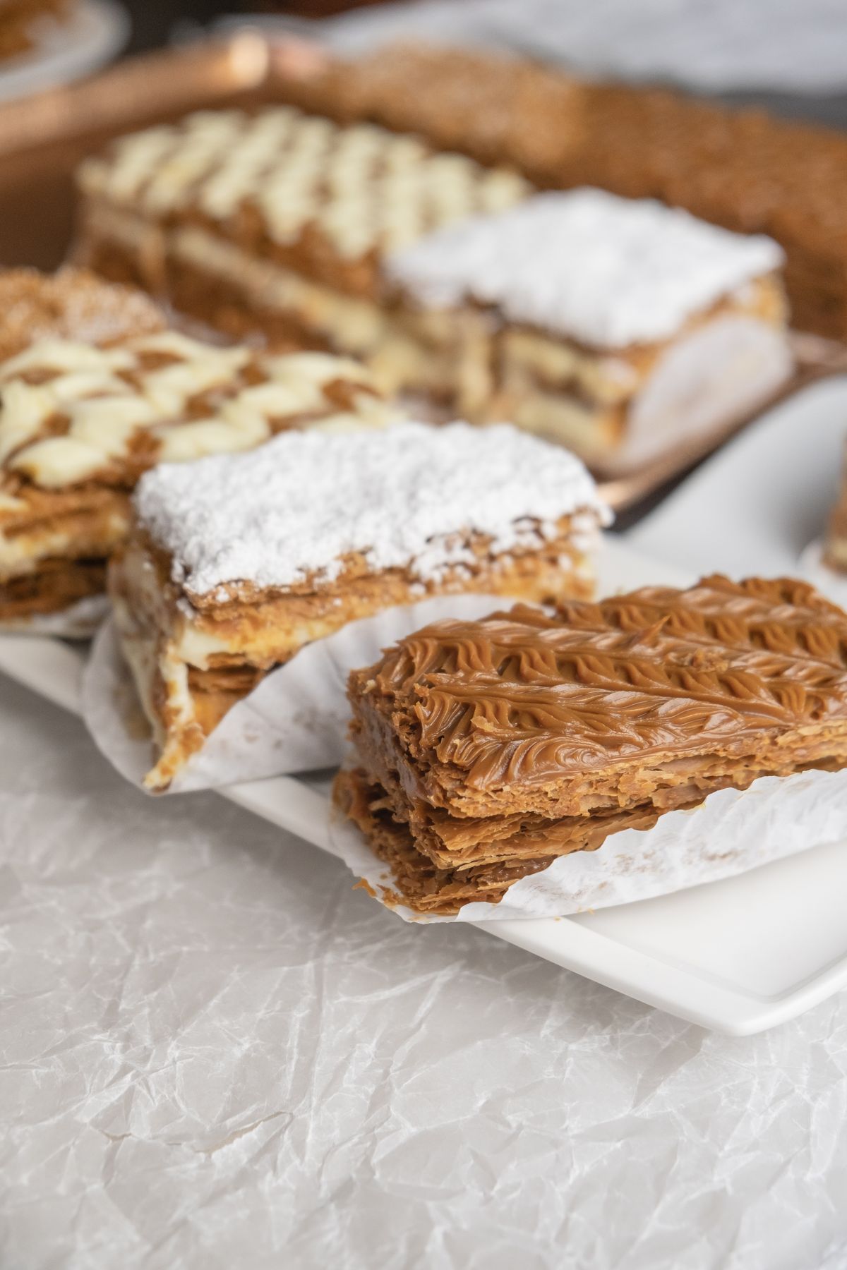 Selección de milhojas de LaBaguette